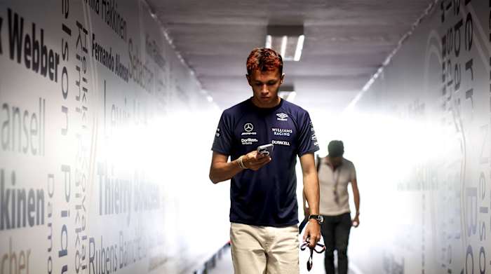 Alex Albon ahead of the Hungarian Grand Prix weekend.